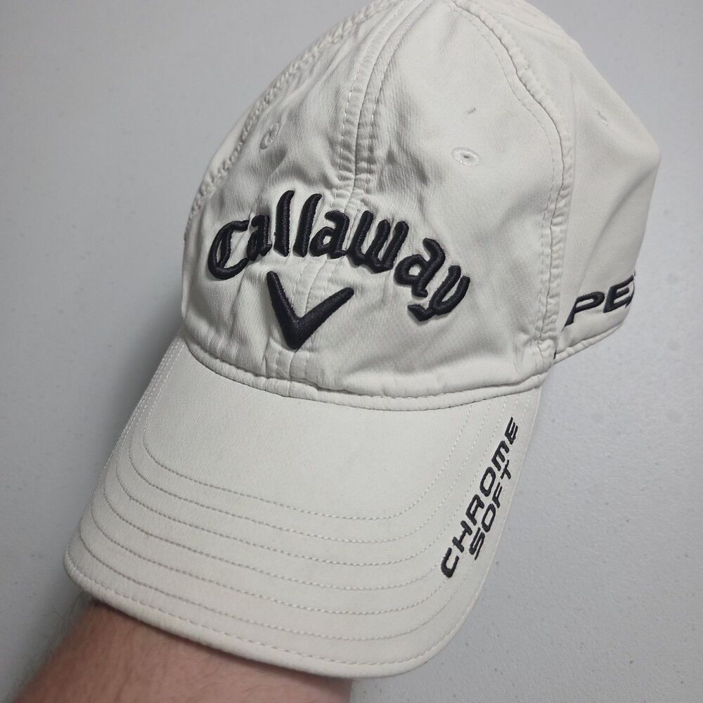 ​Callaway Golf Hat Mens OSFA White Apex Epic Chrome Soft Odyssey Tour...
